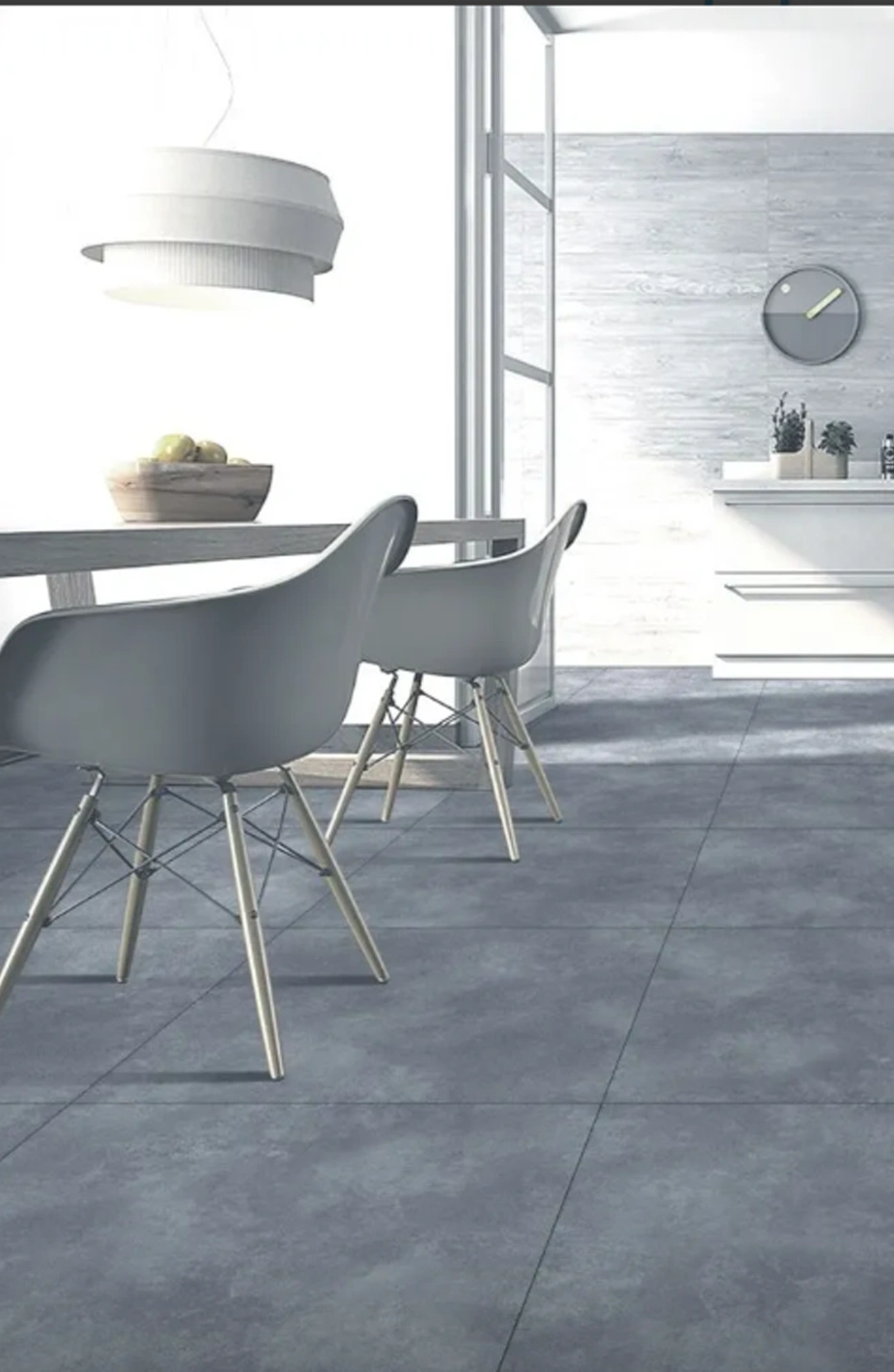 Matētas flīzes CRETE DARK GREY SATIN, 60x60 cm, TS